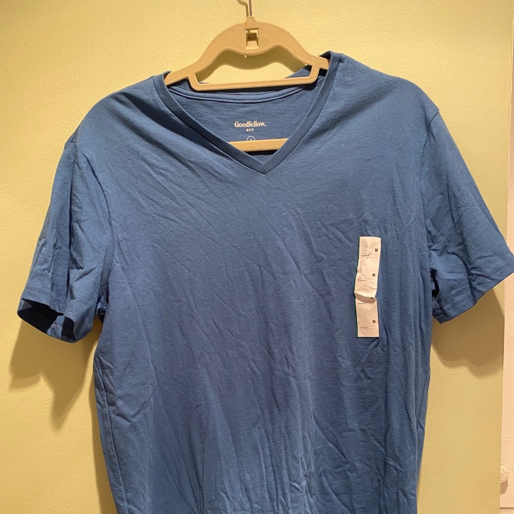 Goodfellow Blue V-neck T-shirt NWT
